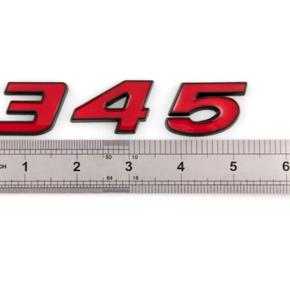 Set of 2 345 Dodge hemi badge emblems - Picture 2 of 3